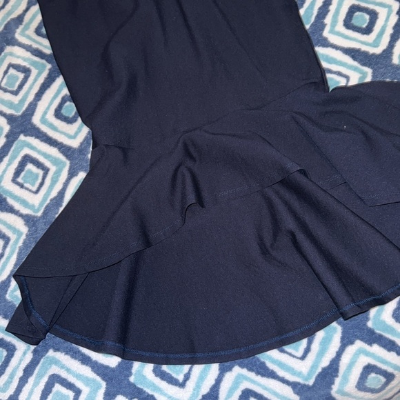 Slip into the Lulus How Much I Care Midnight Blue Off-the-Shoulder Midi Dress - Picture 4 of 8